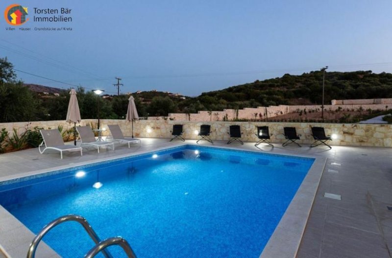 Almyrida Kreta, Almyrida, Luxusvilla mit privatem Pool und Gästehaus zu verkaufen  Haus kaufen